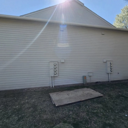 Completed siding project